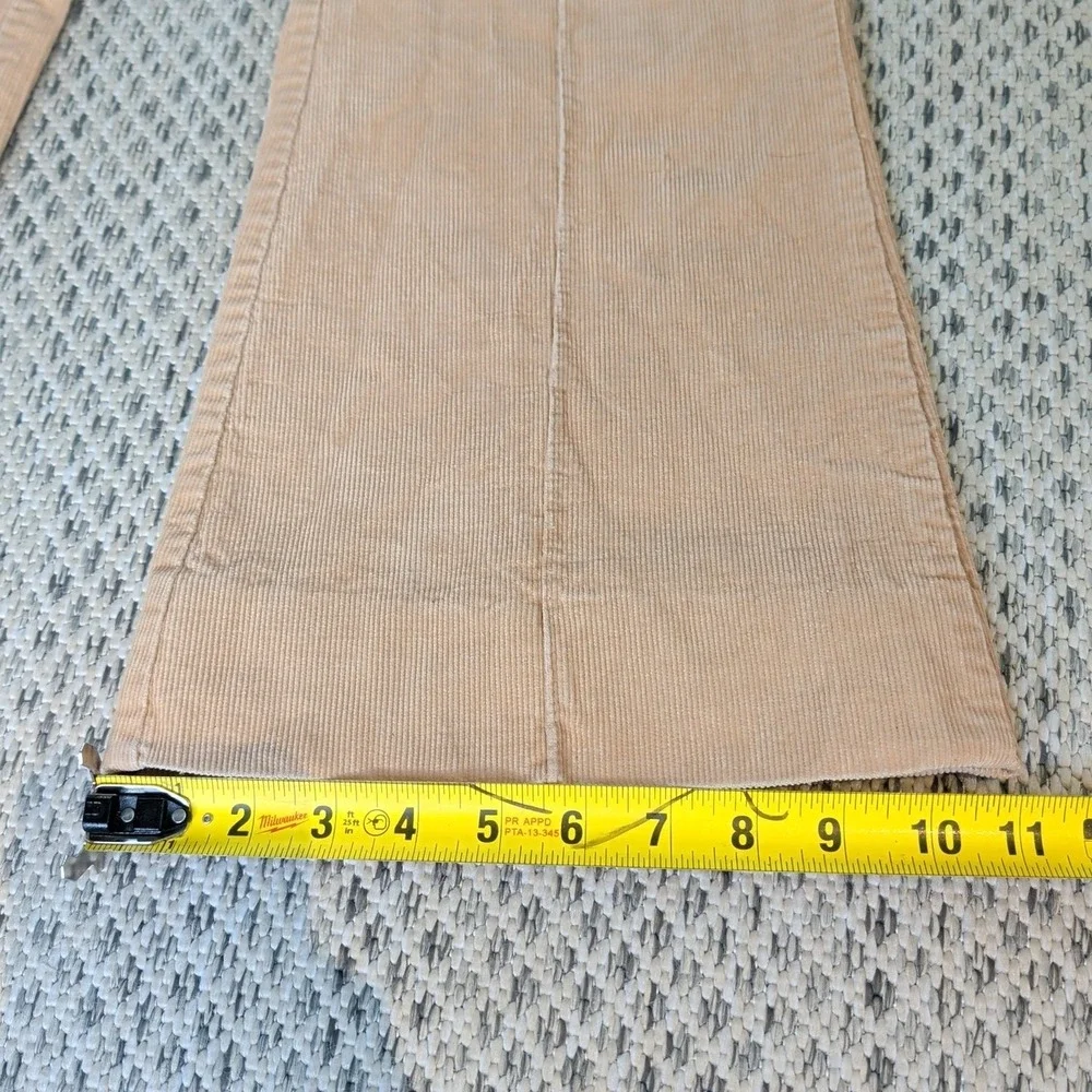 VTG Corduroy Bell Bottoms LIBERTY Tan 70s W30 Bell Flare Hippie Talon Pants RARE